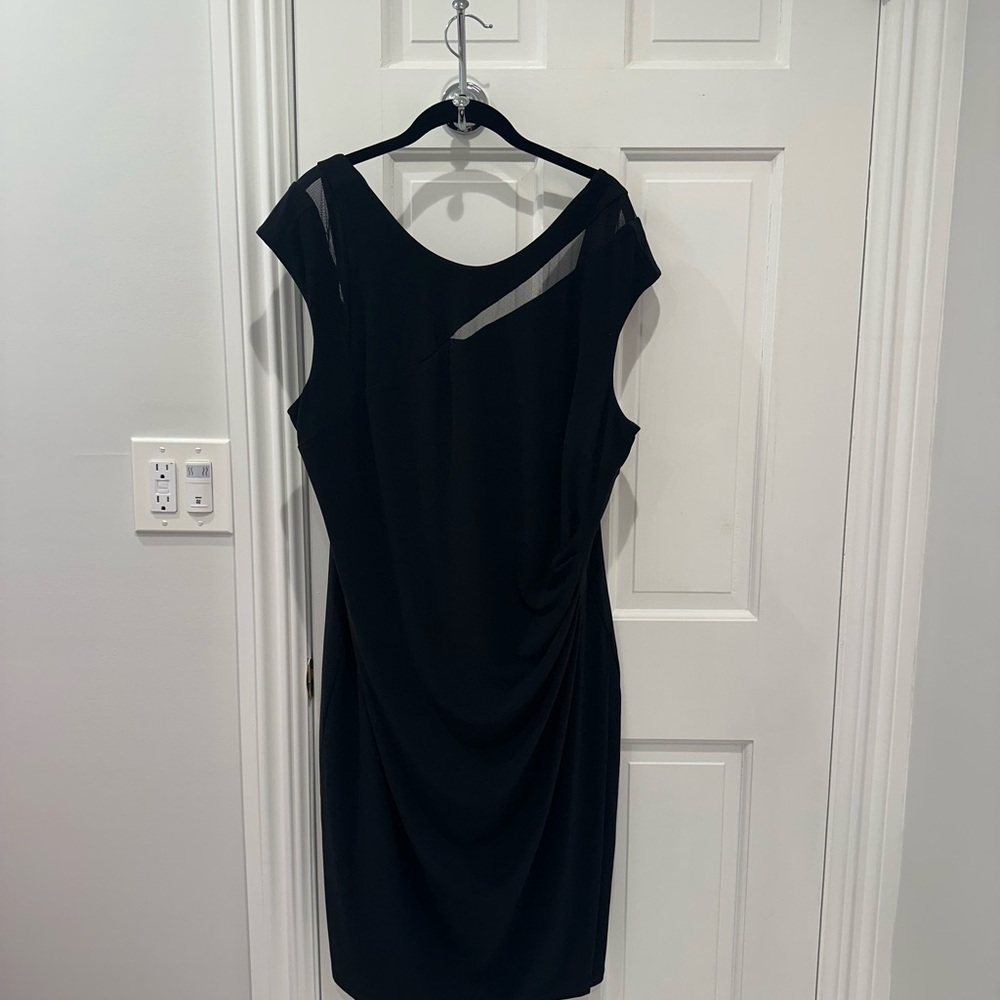 Ralph Lauren Black Asymmetrical Sheath Dress
